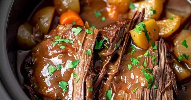 Slow Cooker Pot Roast with Gravy