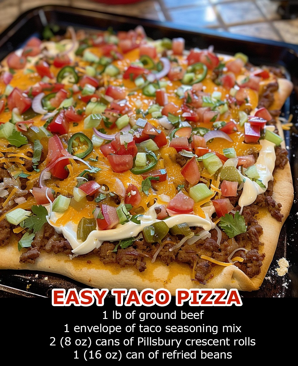 Easy Taco Pizza