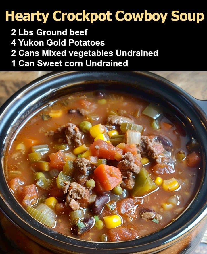 HEARTY CROCK POT COWBOY SOUP