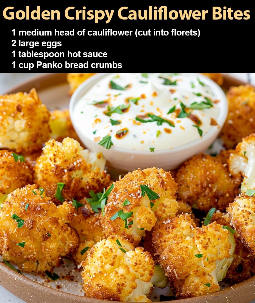 Golden Crispy Cauliflower Bites