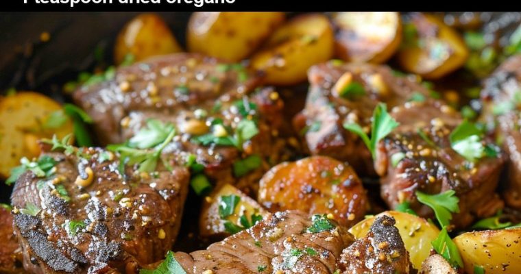 Garlic Butter Steak and Potatoes Skillet