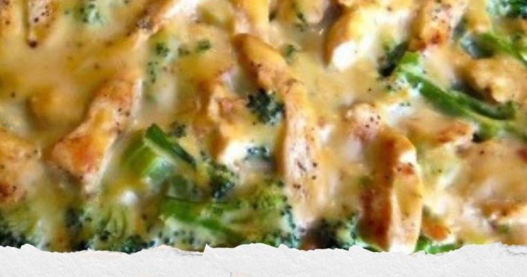 SKINNY CHICKEN BROCCOLI CASSEROLE