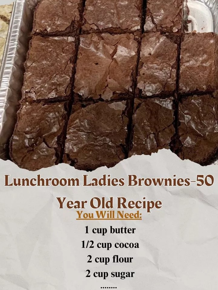 LUNCHROOM LADIES 50 YEAR OLD RECIPE.