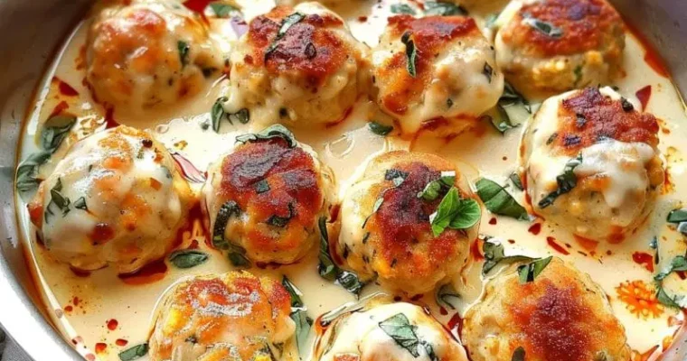 Baked Chicken Ricotta Meatballs