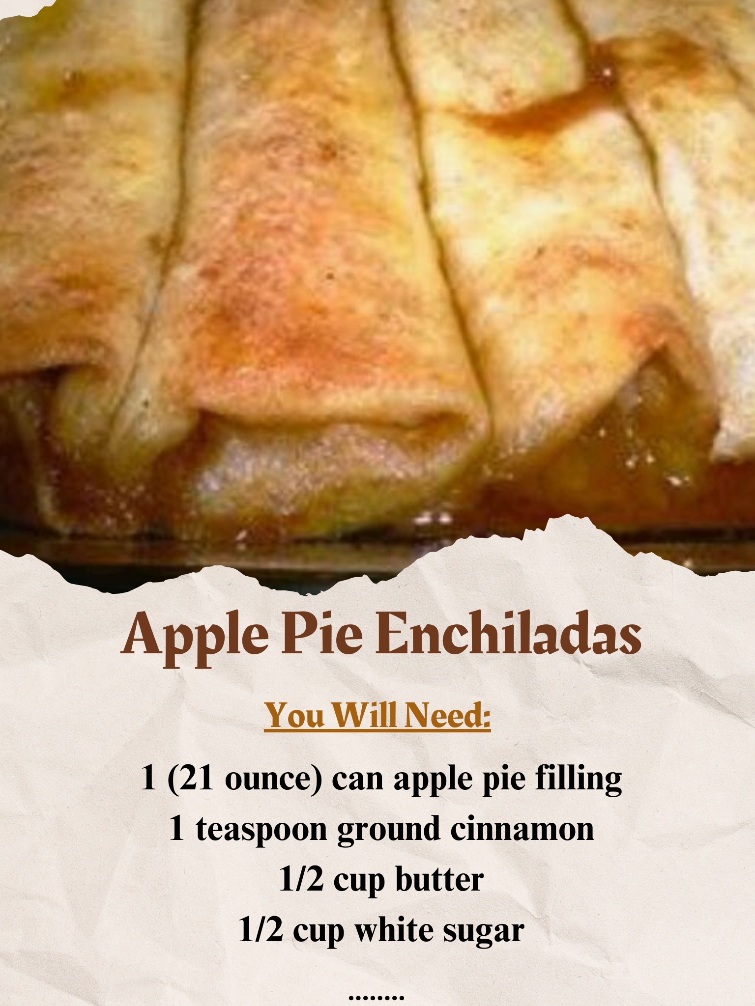 Apple Pie Enchiladas