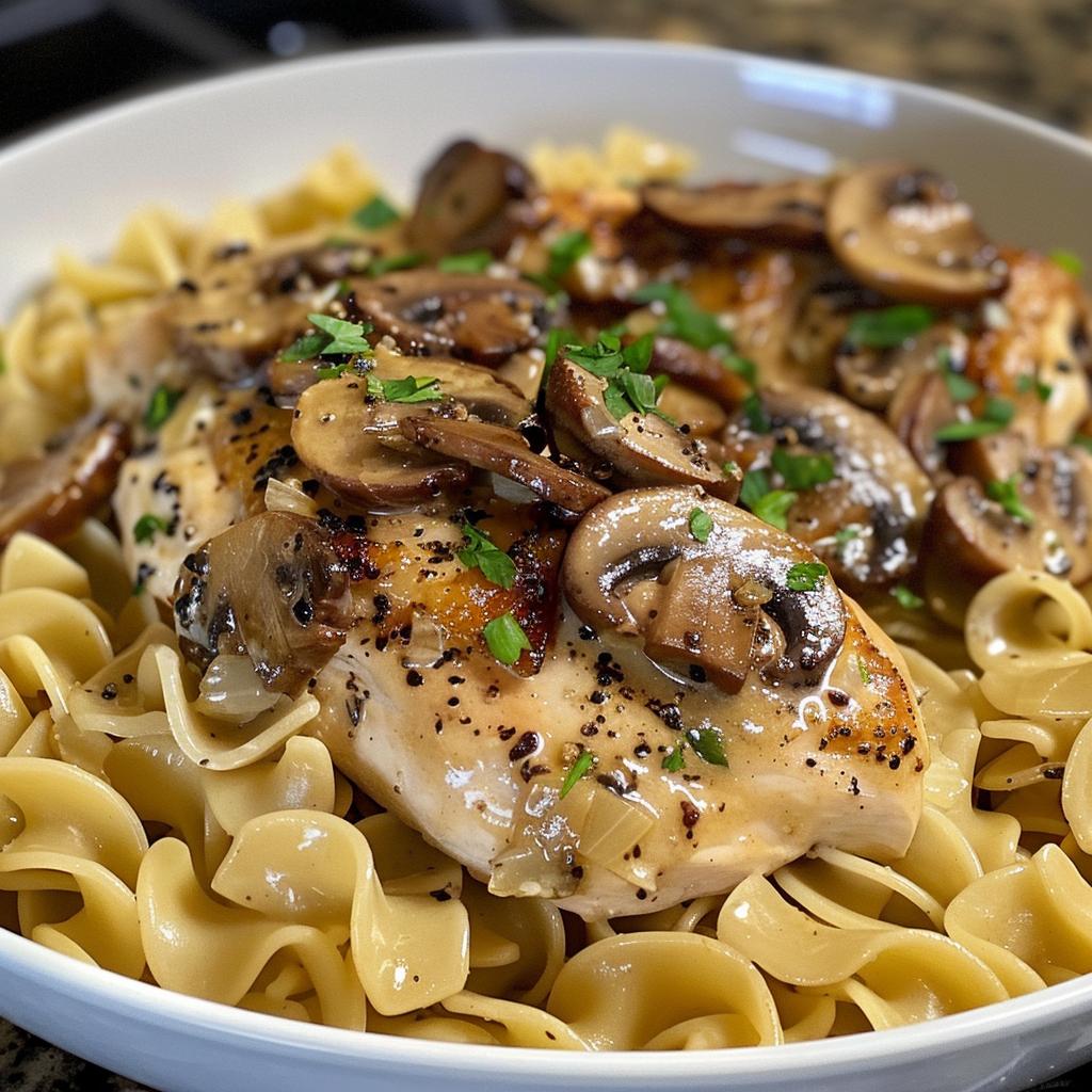 Chicken with Buttered Noodles