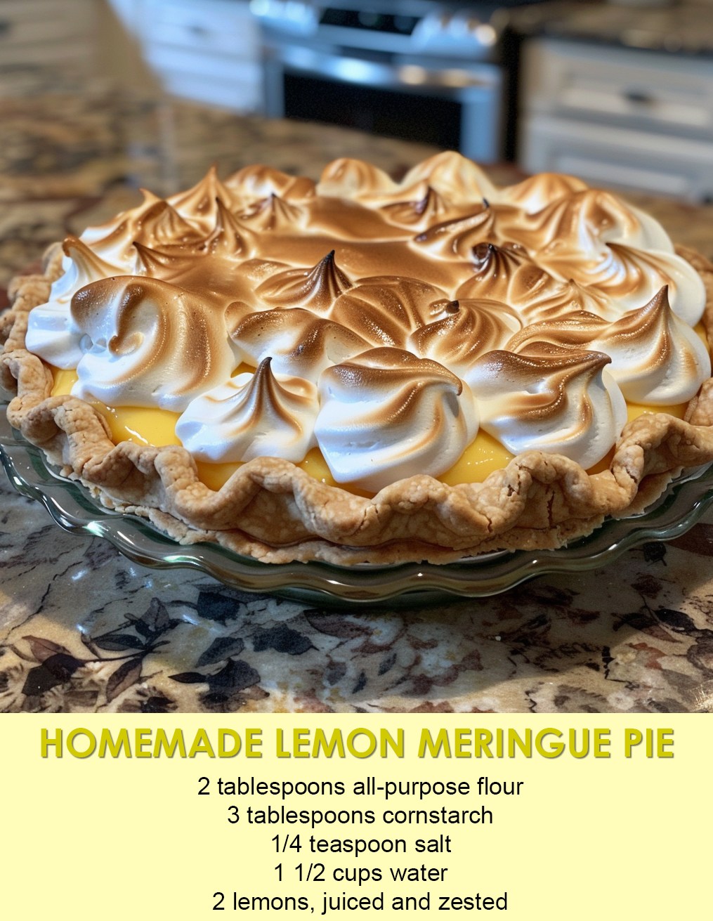 Homemade Lemon Meringue Pie