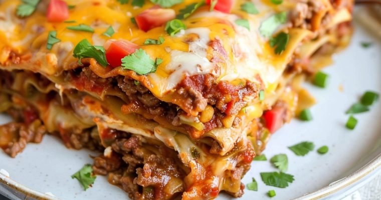 Easy Mexican Taco Lasagna