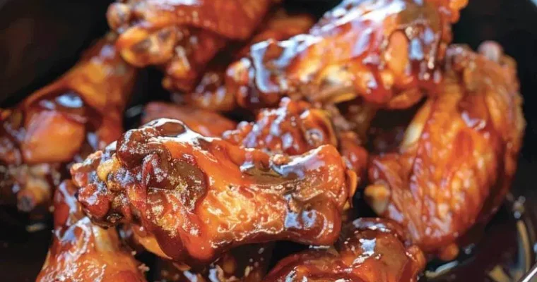 Slow Cooker Barbecue Chicken Wings