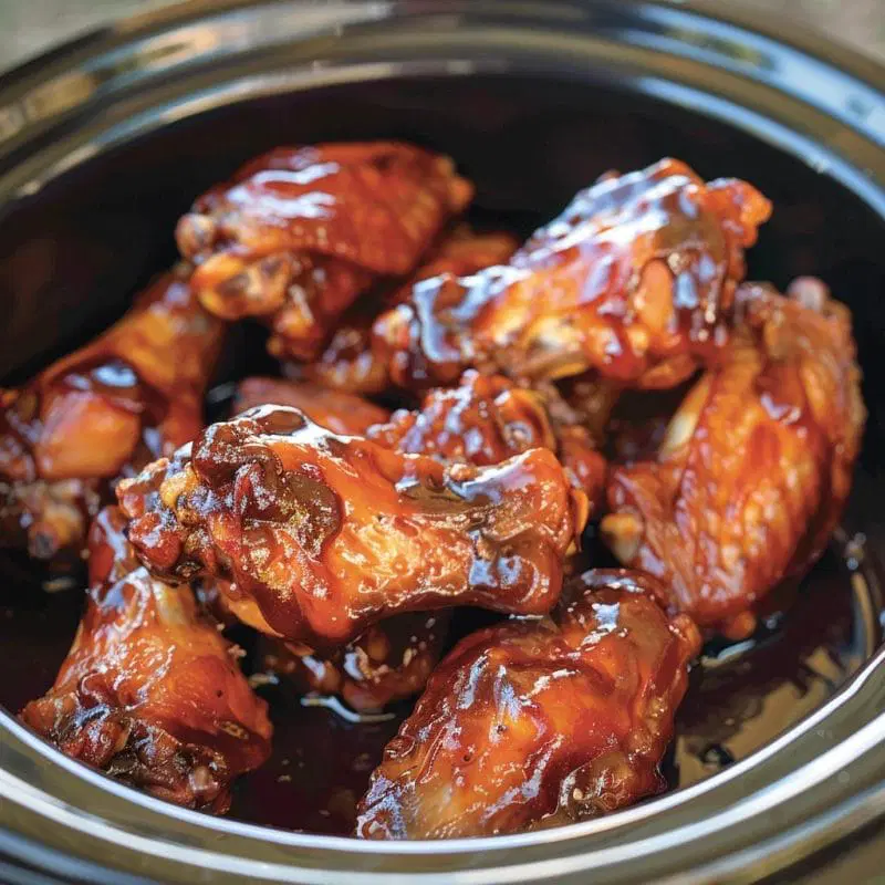 Slow Cooker Barbecue Chicken Wings