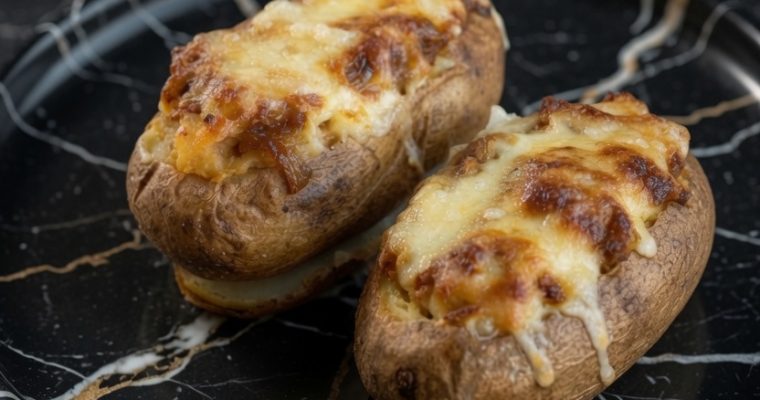 FRENCH ONION STUFFED POTATOES