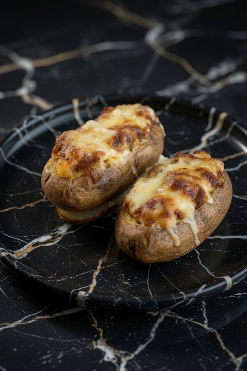 FRENCH ONION STUFFED POTATOES
