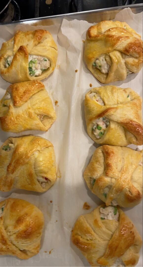 CREAM CHEESE CHICKEN CROISSANTS