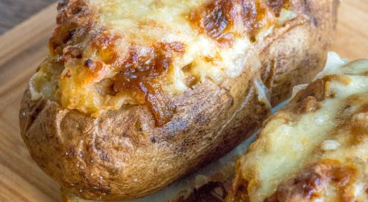 FRENCH ONION STUFFED POTATOES