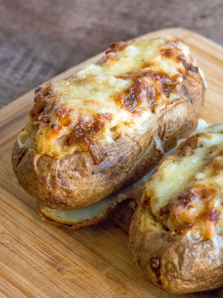 FRENCH ONION STUFFED POTATOES