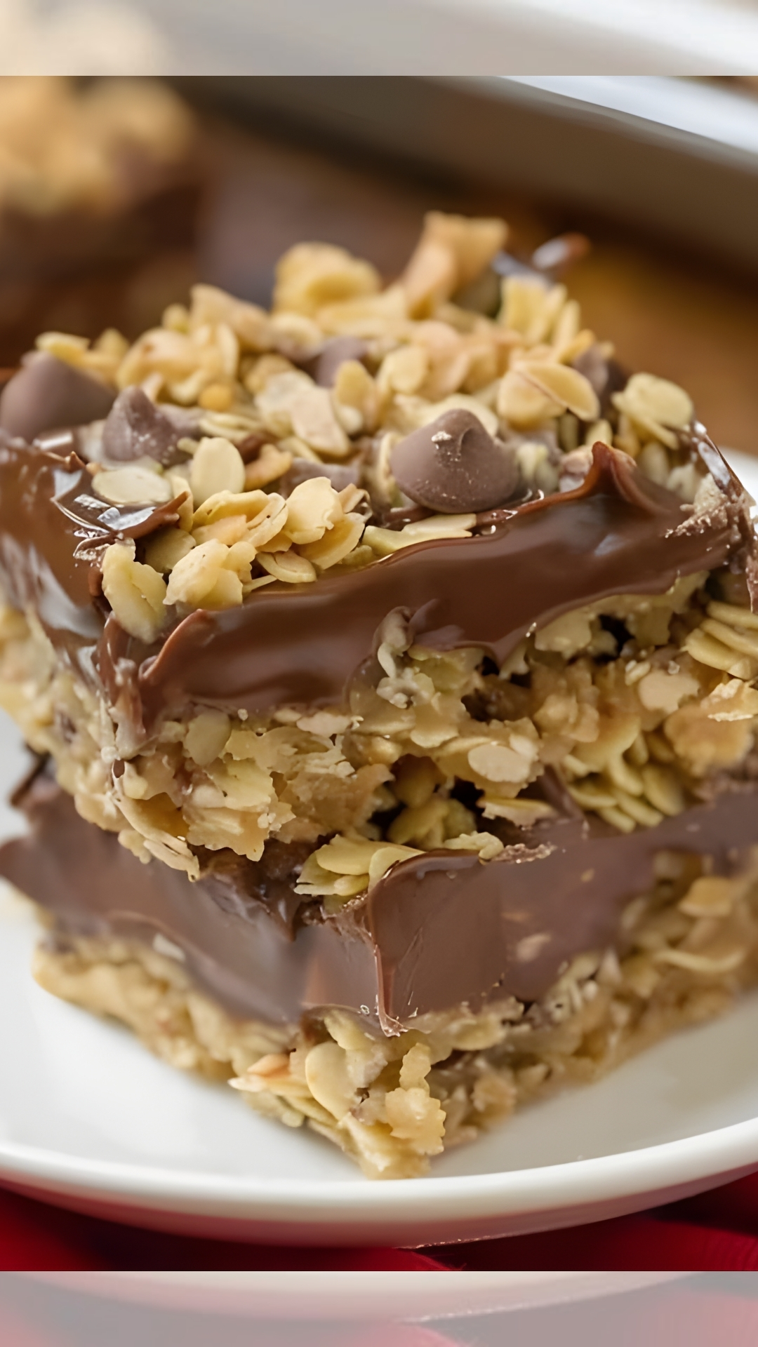 No Bake Chocolate Oat Bars