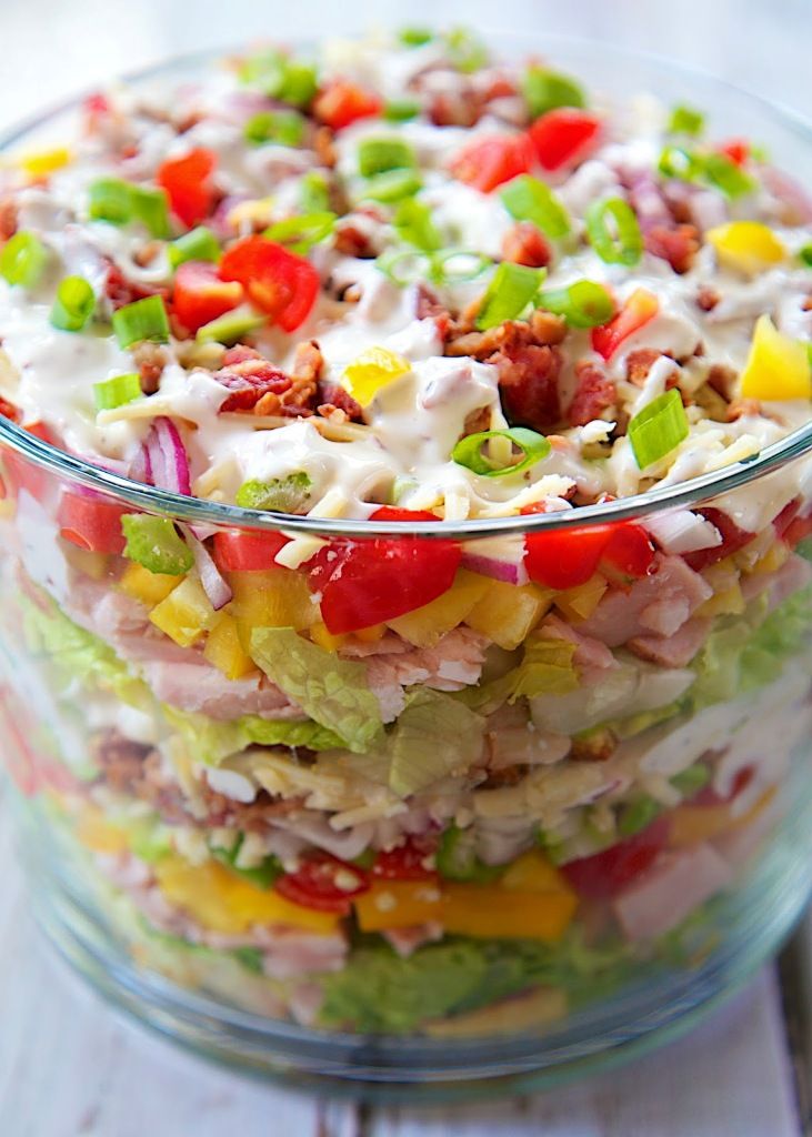 CHICKEN BACON RANCH LAYER SALAD