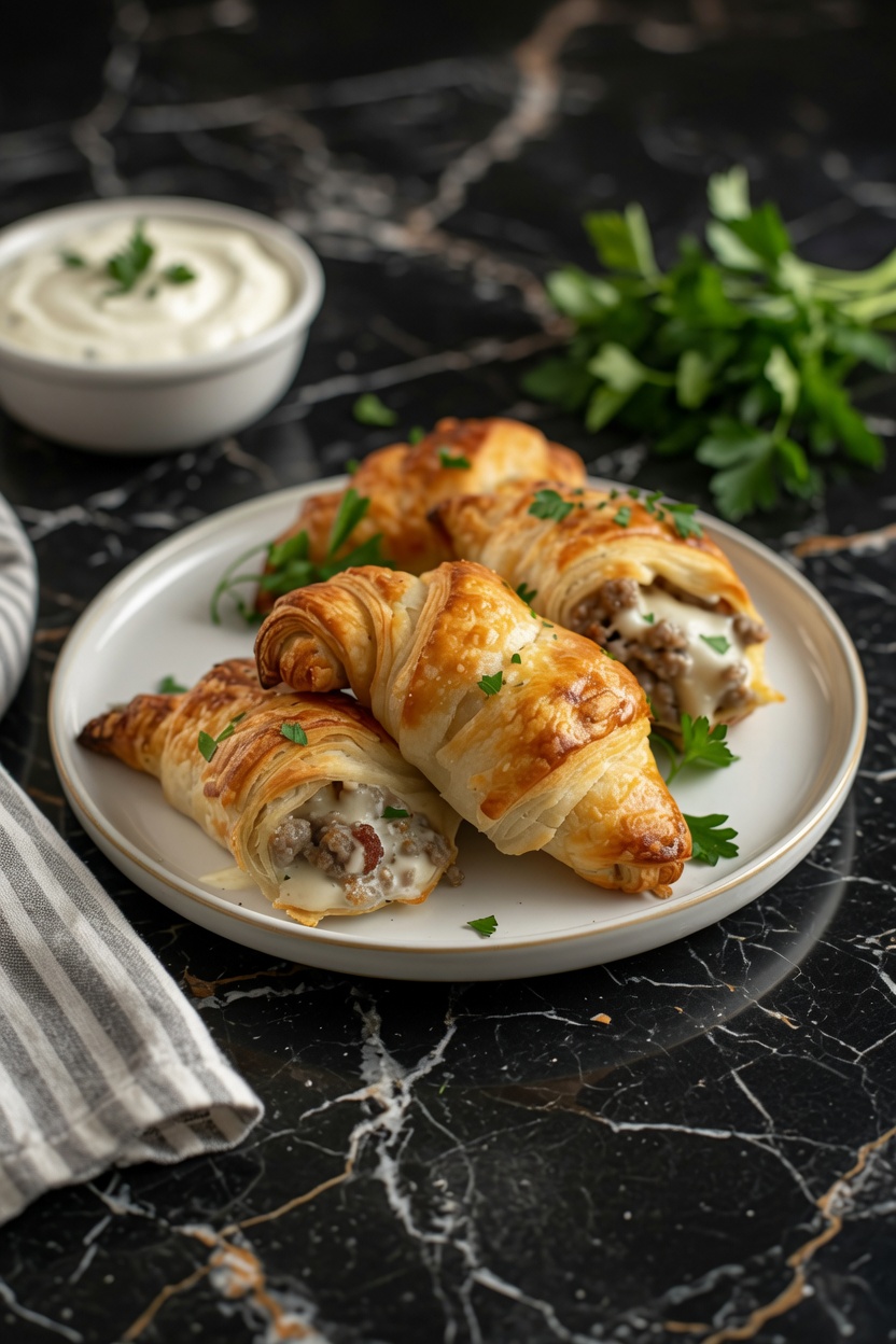 SAUSAGE CREAM CHEESE CRESCENTS