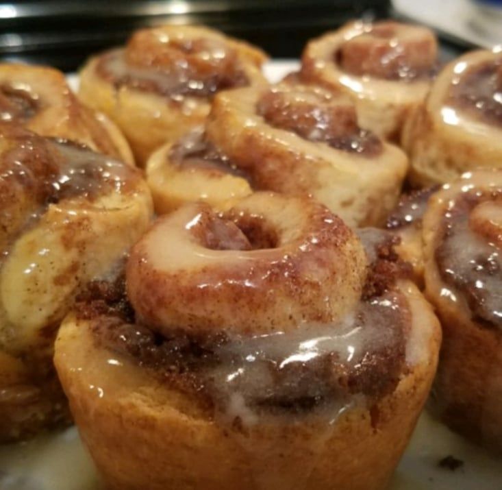 NO YEAST CINNAMON ROLLS