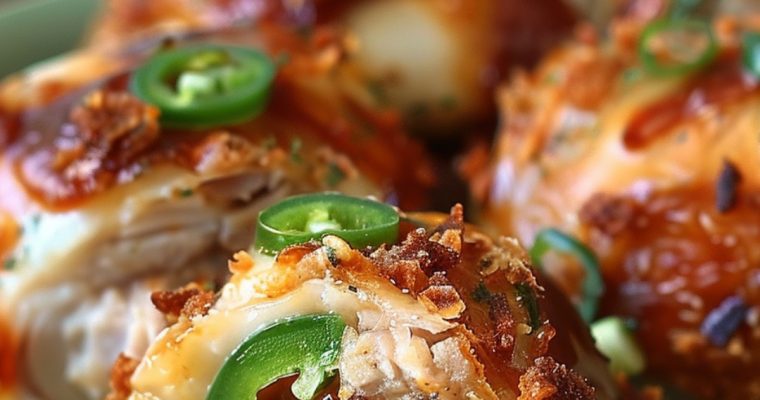 Smoked Jalapeño Popper Chicken Bombs