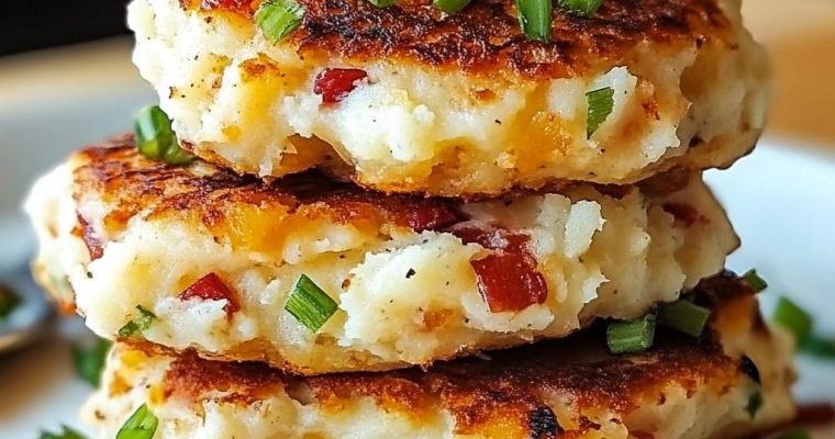 Loaded Mashed Potato Cakes: A Crispy, Comforting Treat