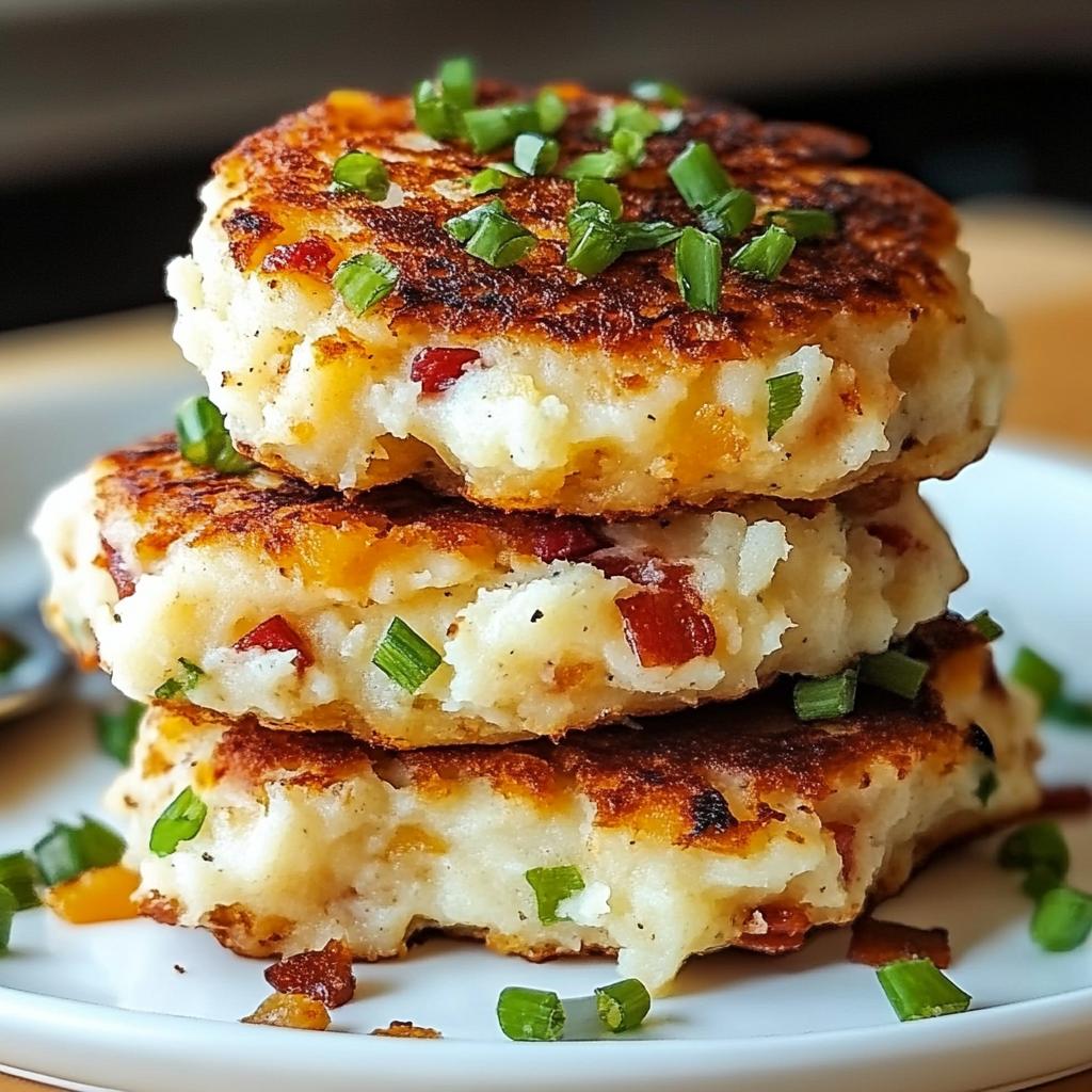 Loaded Mashed Potato Cakes: A Crispy, Comforting Treat