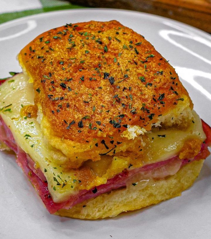 Hawaiian Baked Ham & Swiss Sandwiches