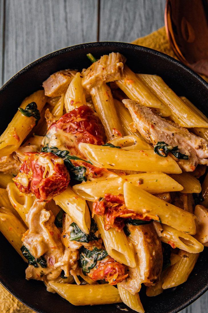 Italian Creamy Tuscan Chicken Pasta