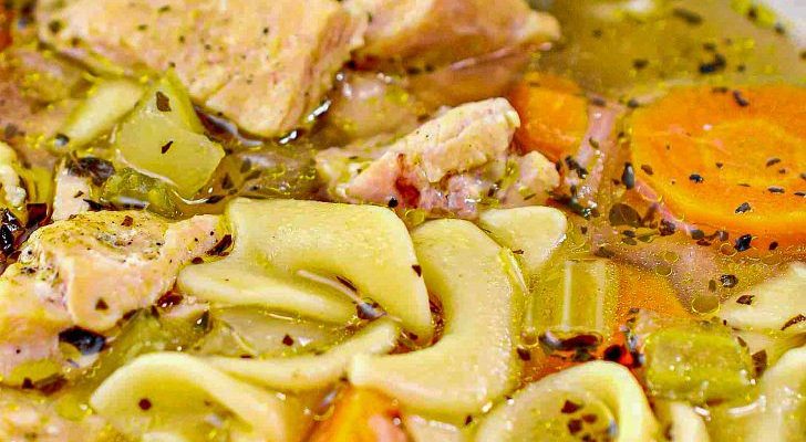 Pressure Cooker Hearty Chicken Noodle Soup