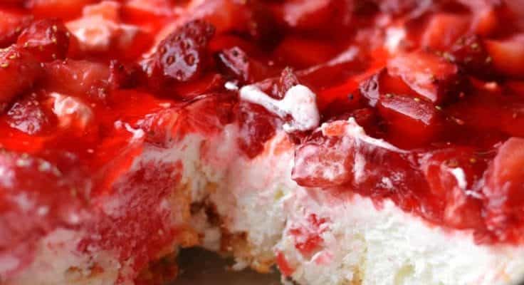 Strawberry Angel Food Cake