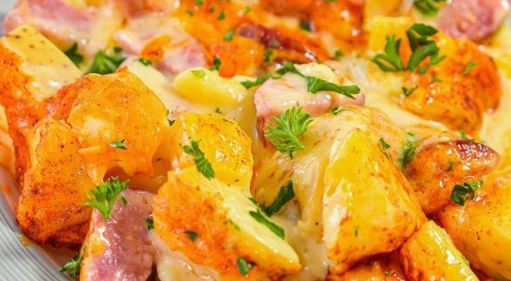 Cheese, Potato and Smoked Sausage Casserole