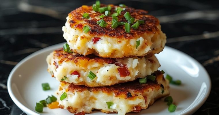 Loaded Mashed Potato Cakes