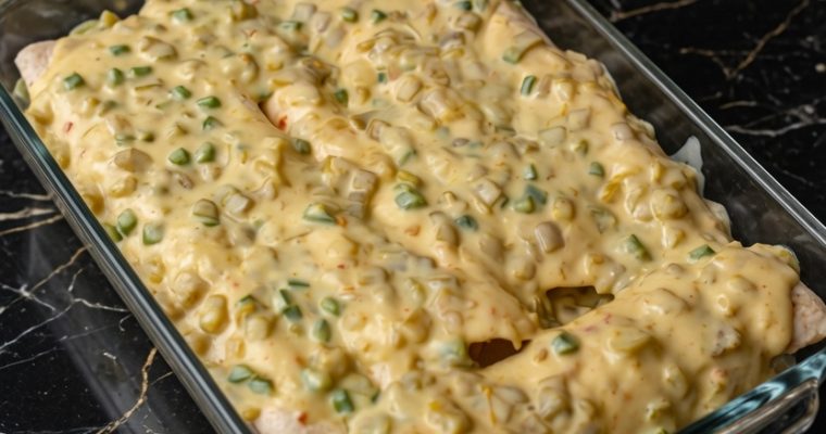 Chicken and White Bean Enchiladas