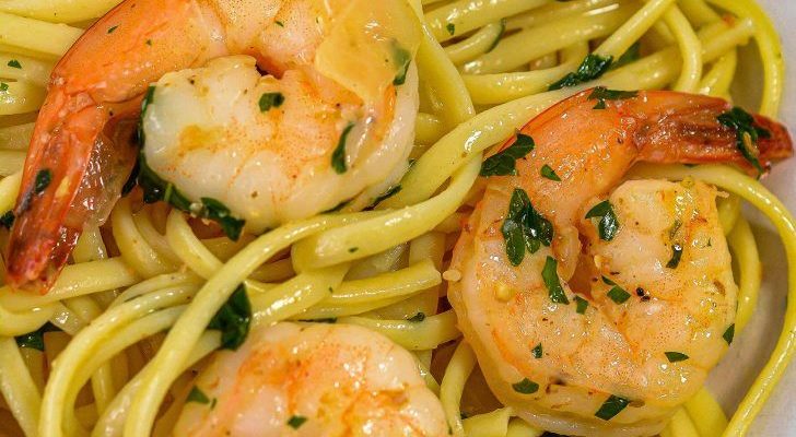 Shrimp Scampi with Spaghetti