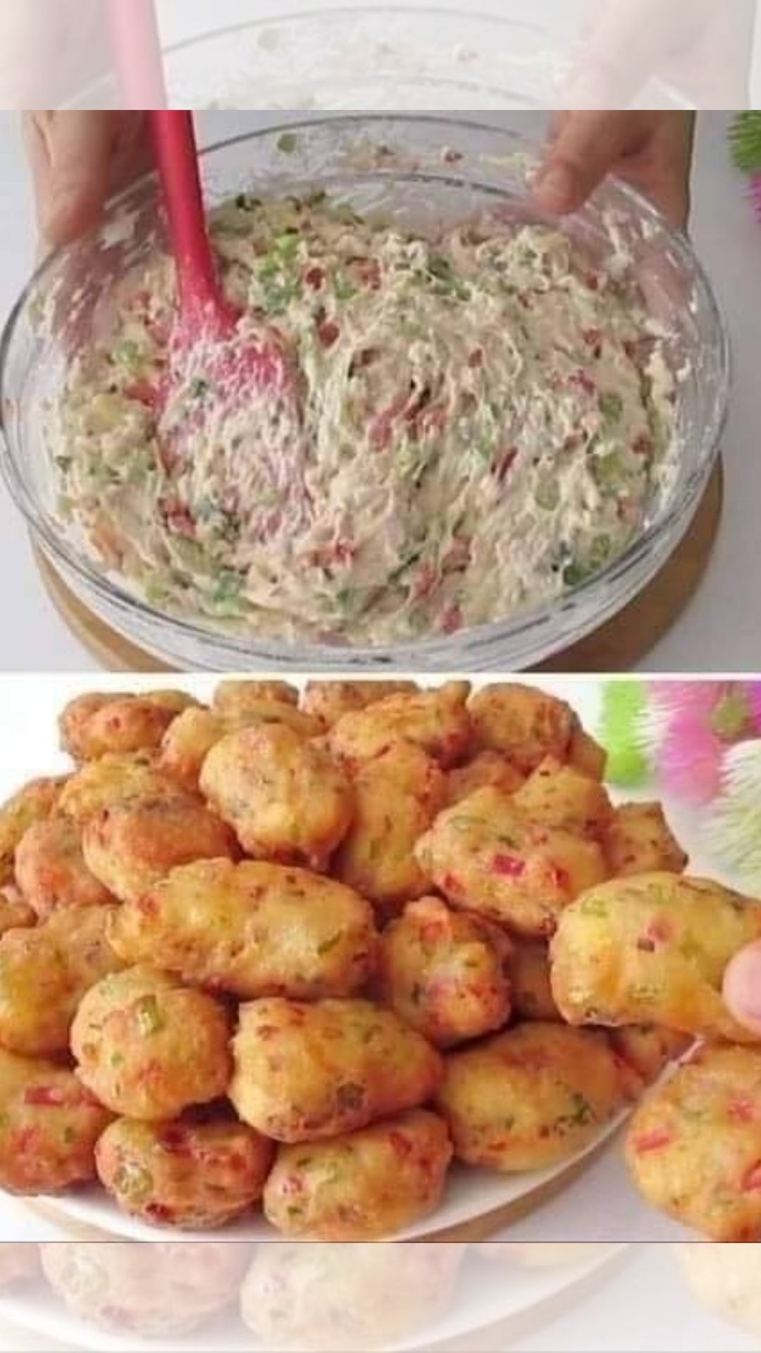 Cheesy Vegetable Fritters