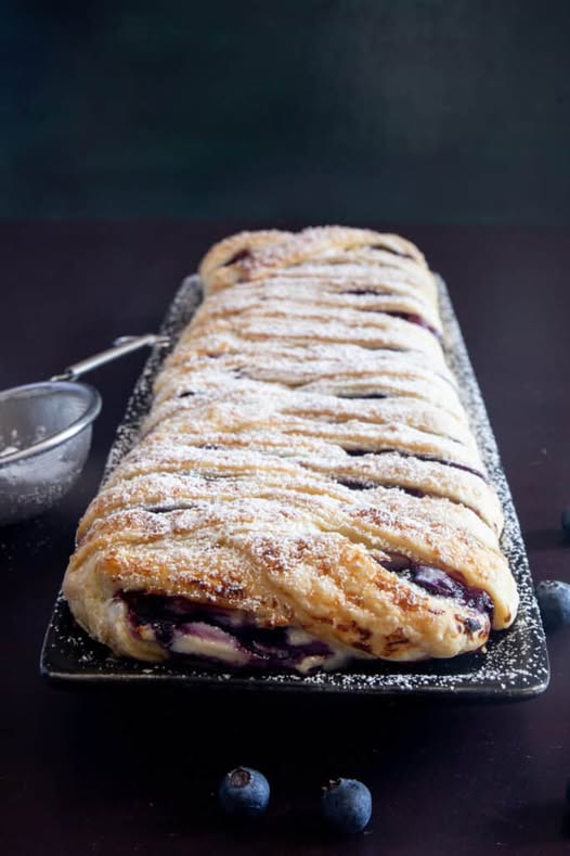 Ricotta Blueberry Strudel