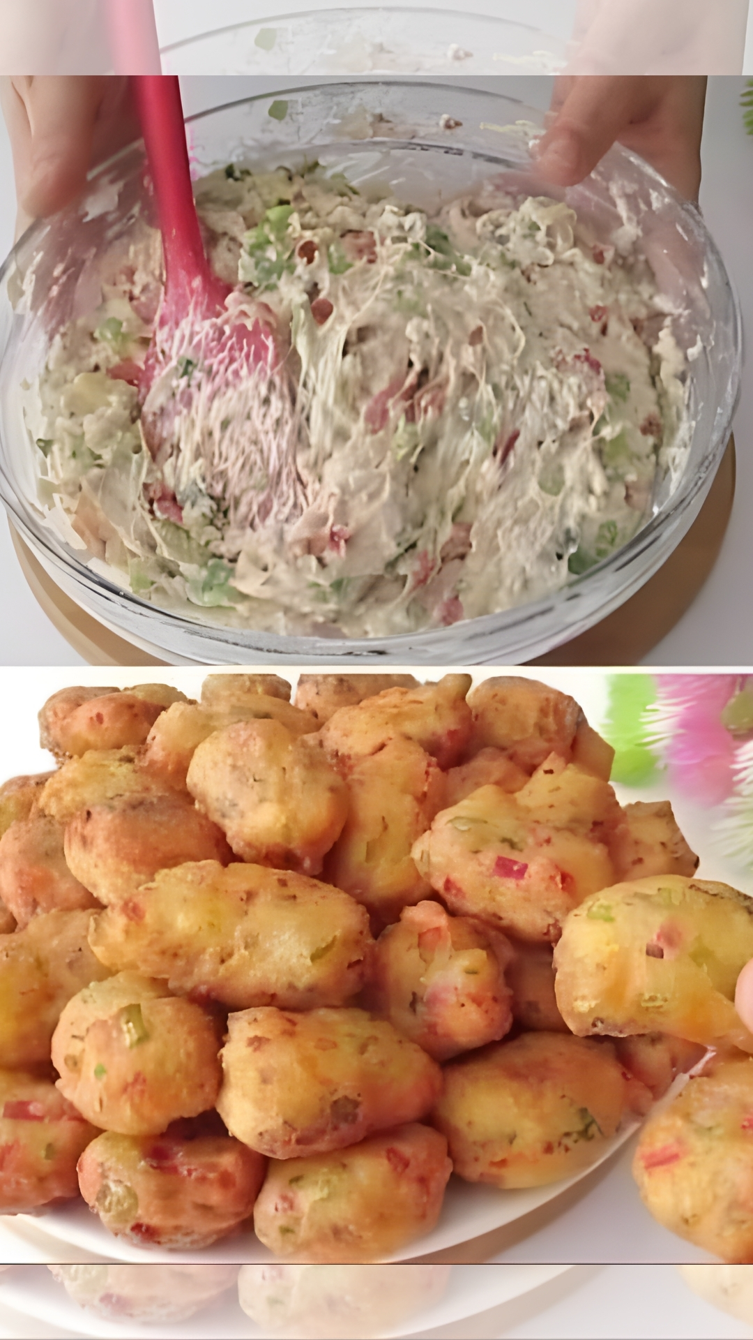 Cheesy Vegetable Fritters