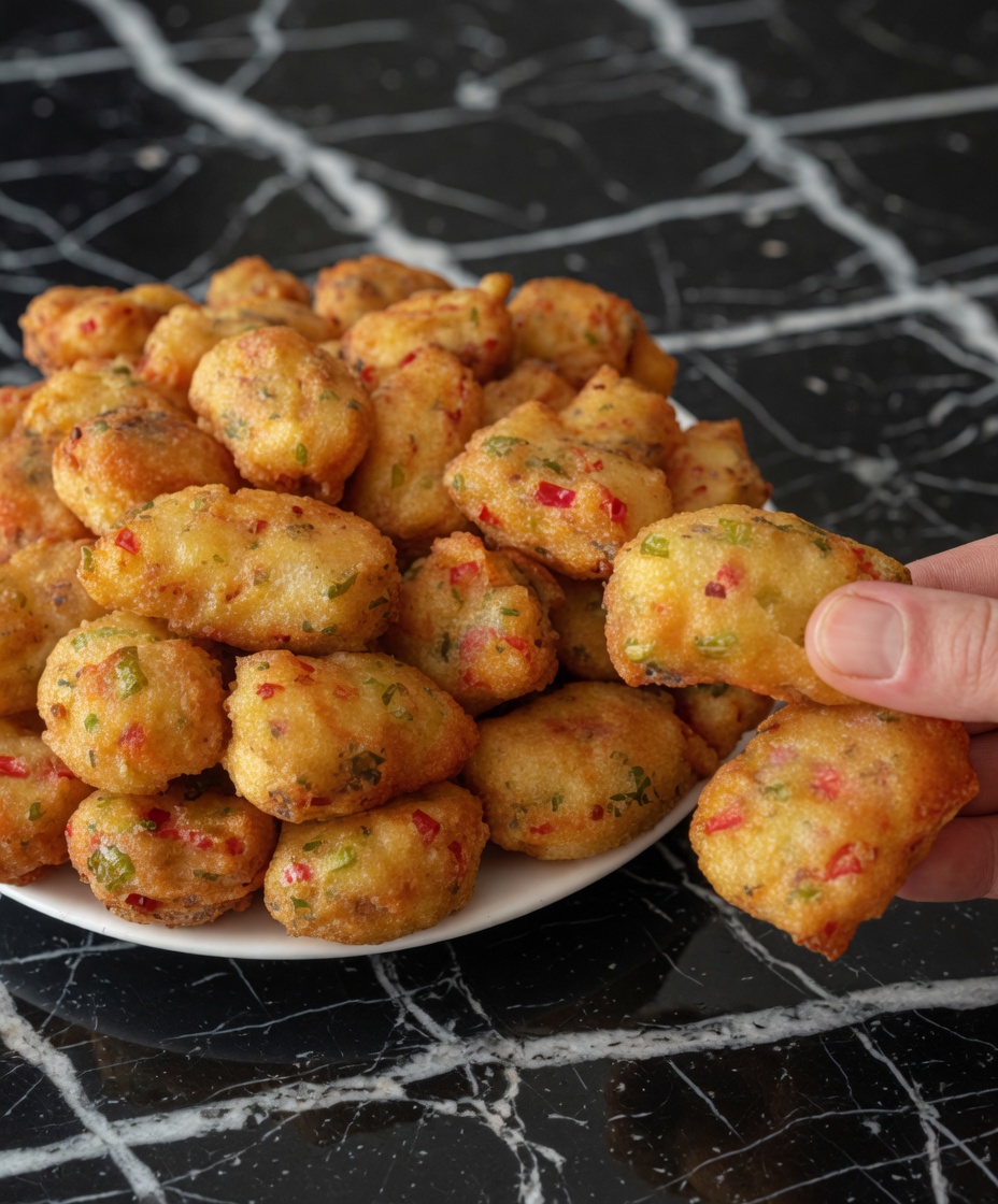 Cheesy Vegetable Fritters