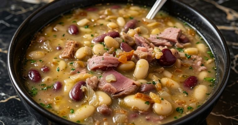 White Beans and Ham Hock Soup