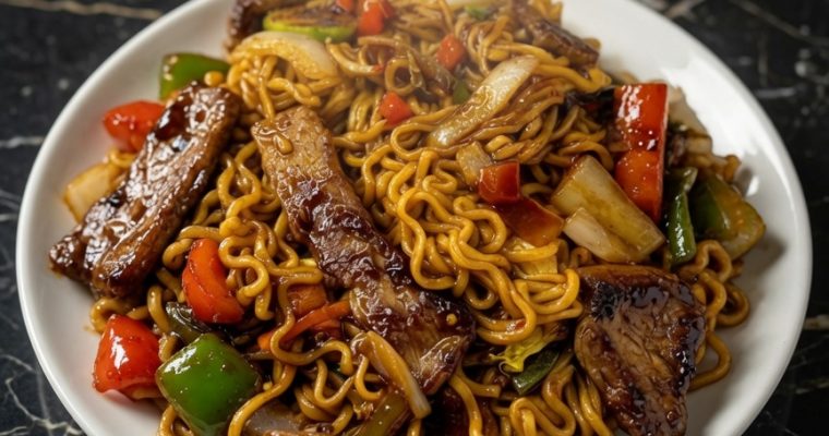 Steak Stir-Fried Ramen