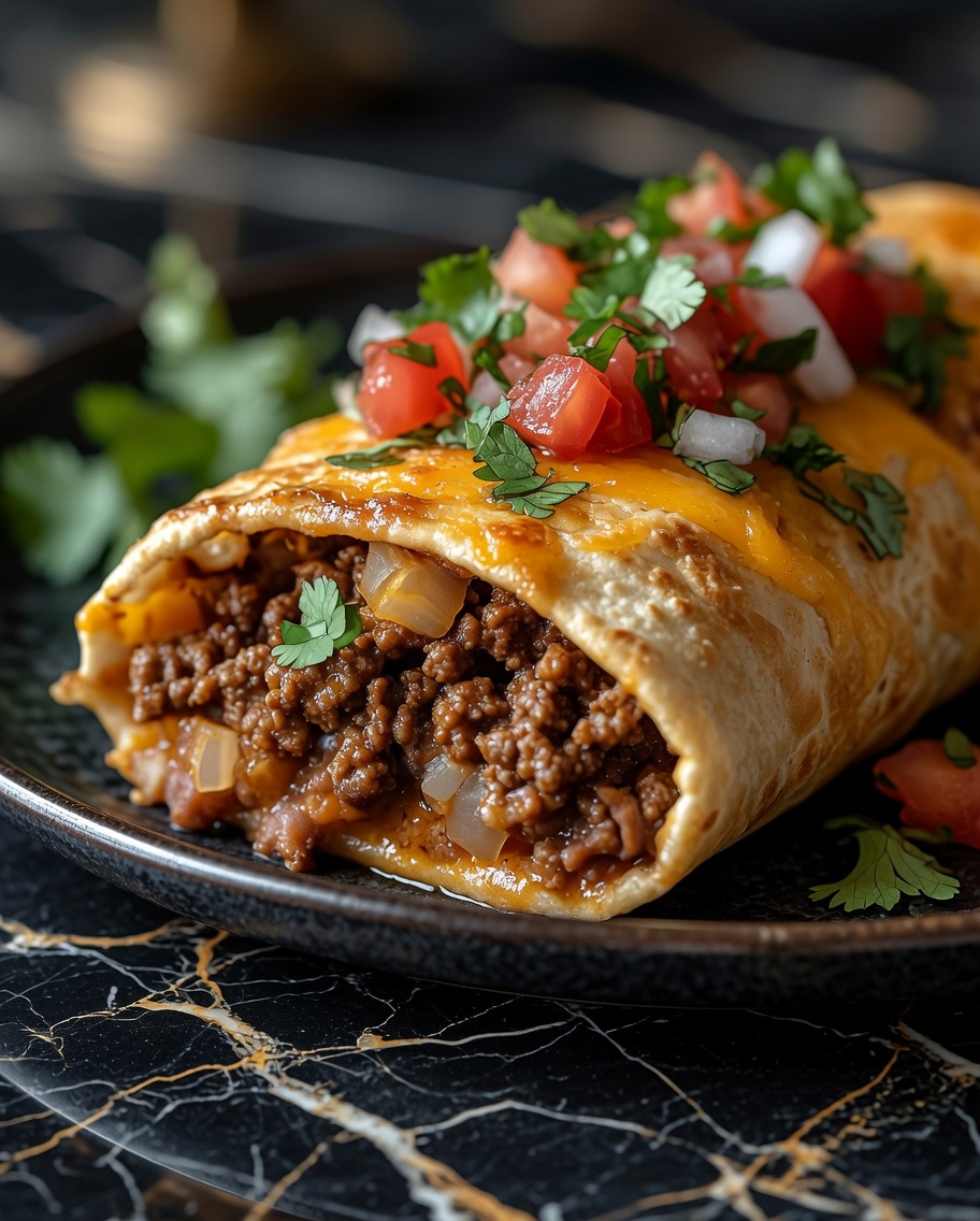 Beef and Cheese Chimichanga
