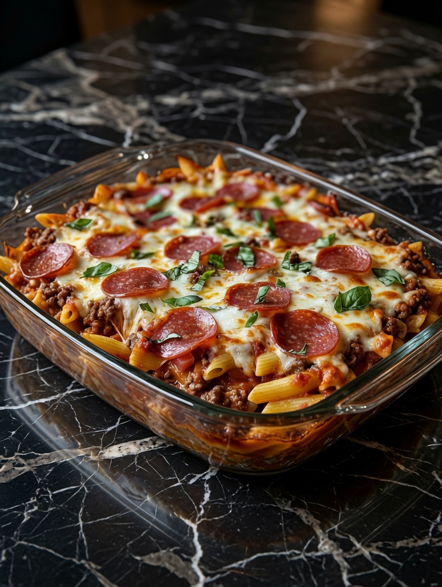 Meat Lovers Pizza Casserole