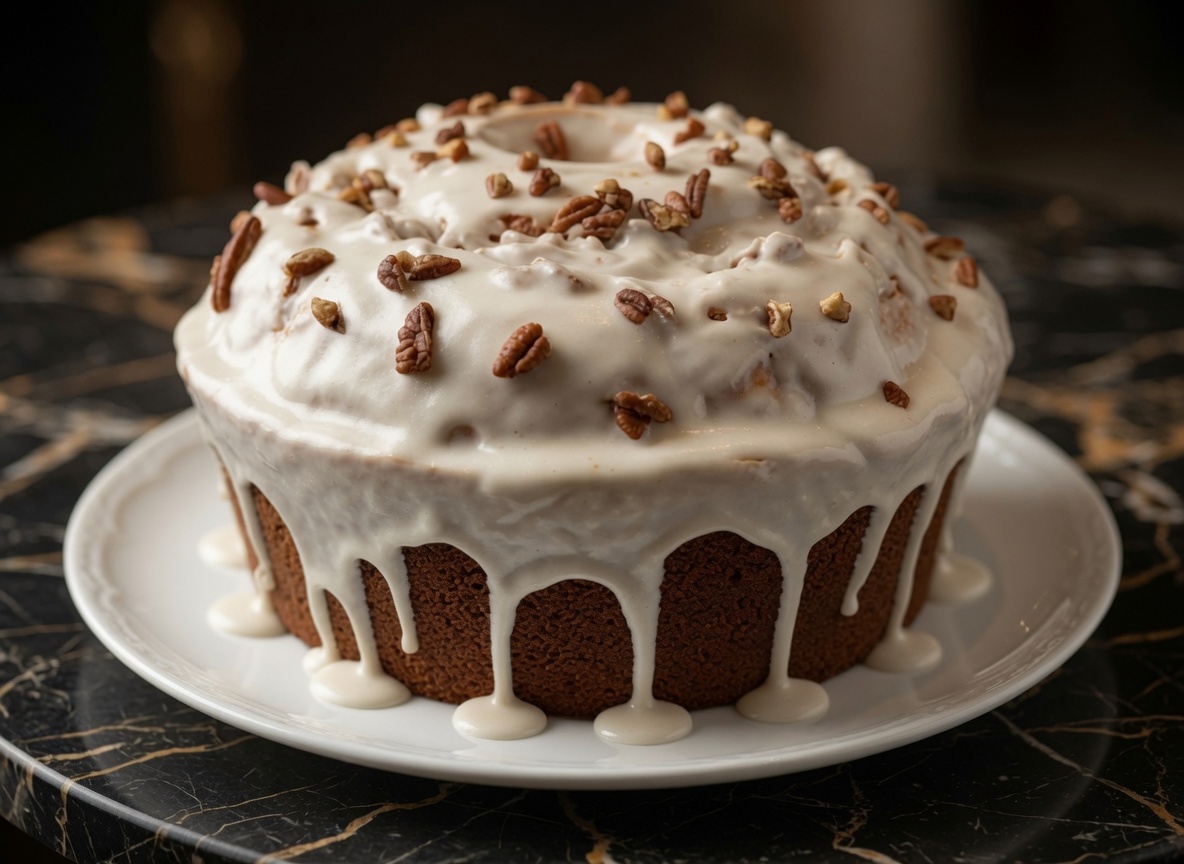 Butter Rum Pecan Pound Cake