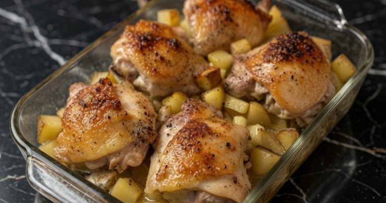 Garlic Roasted Chicken and Potatoes