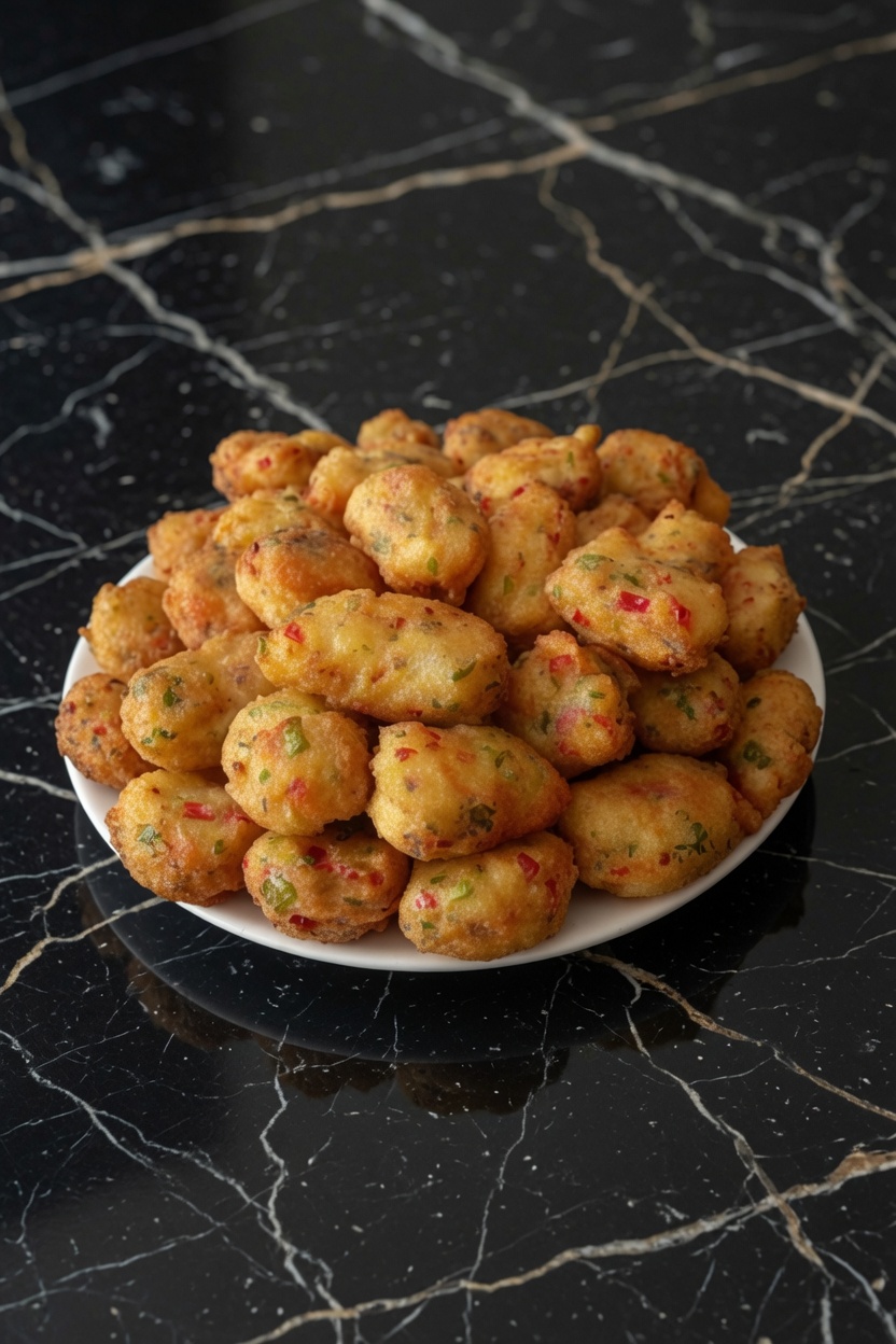 Cheesy Vegetable Fritters