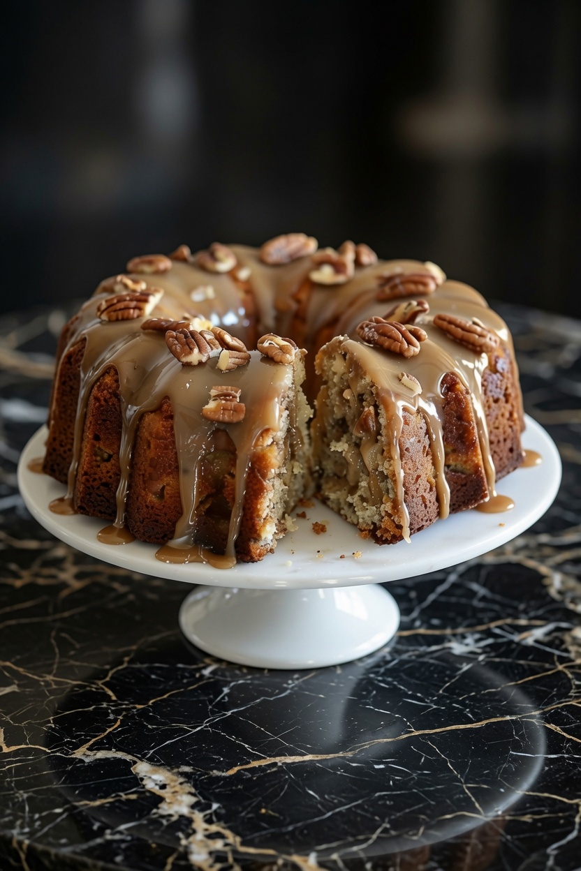 APPLE PECAN CAKE