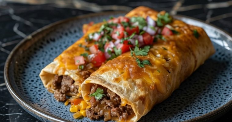 Beef and Cheese Chimichanga