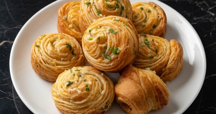 Cheesy Garlic Cruffin