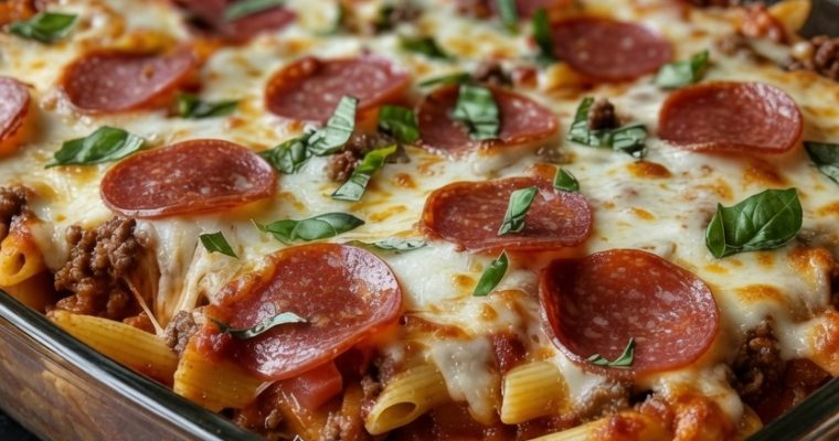 Meat Lovers Pizza Casserole