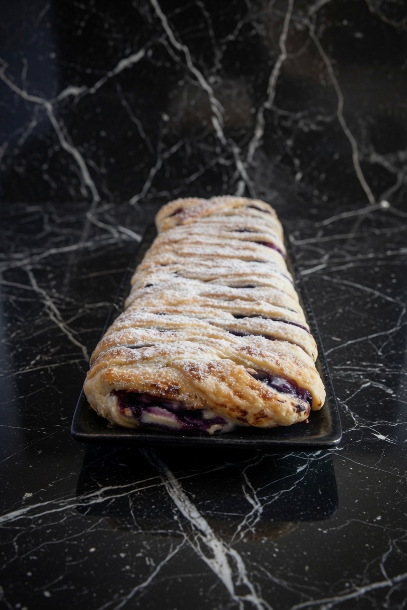 Ricotta Blueberry Strudel